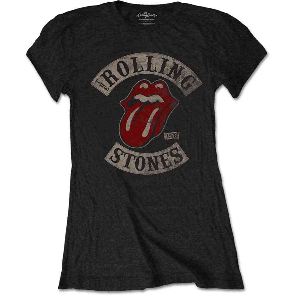 The Rolling Stones - Tour 1978 Ladies T-shirt - Black